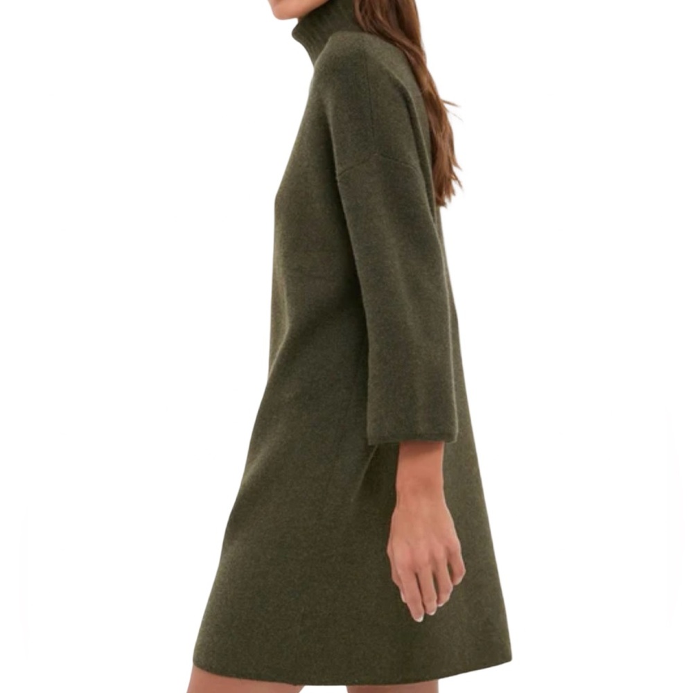 Pomander Place NWT Moss Green Vivianne Dress Olive Size S - Picture 3 of 8